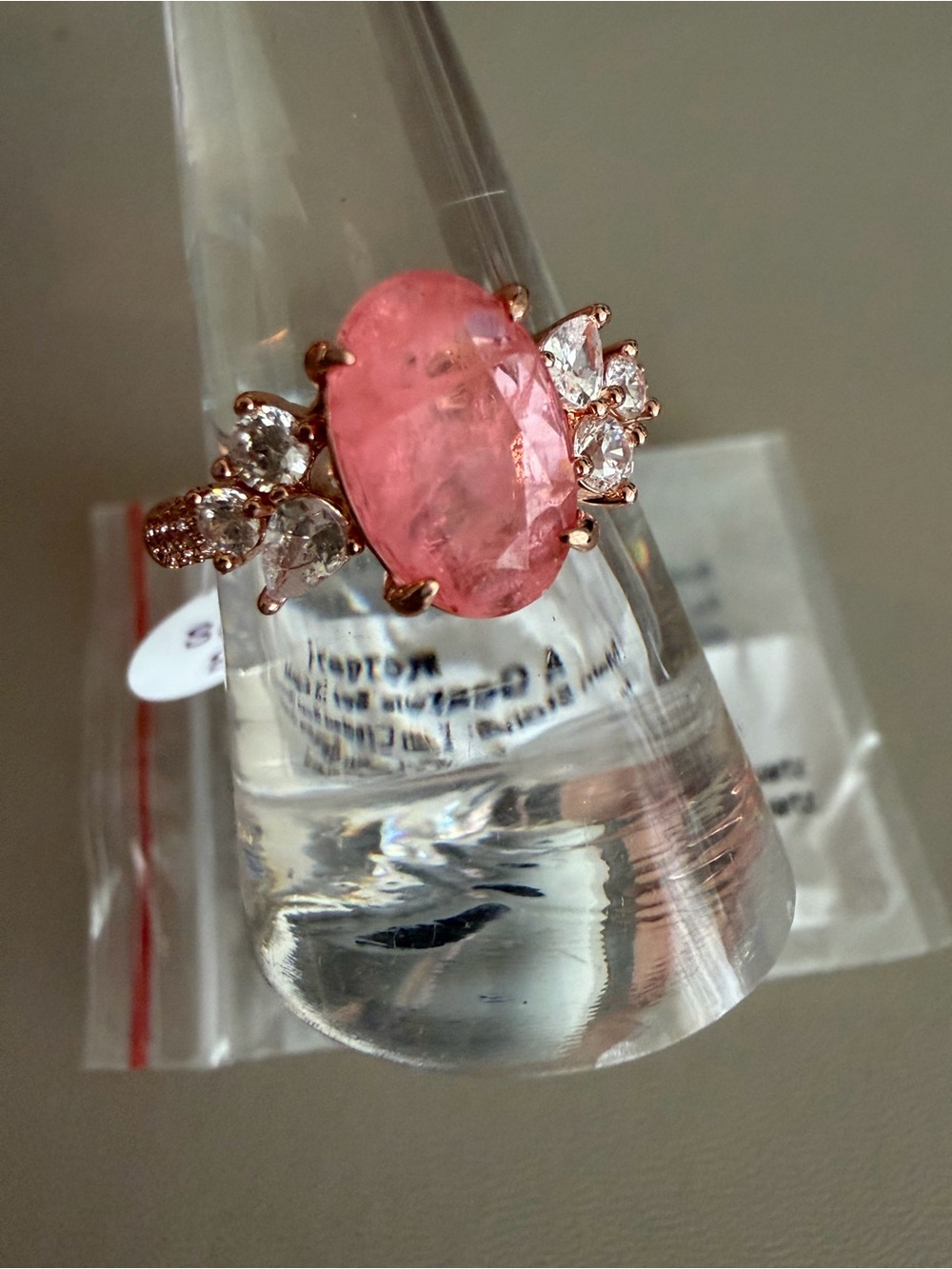 ✨ Bomb Party OG Collection Ring – Size 9 Rose Quartz (Rose Gold) ✨